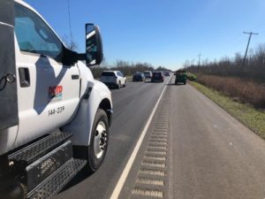 Truck on highway