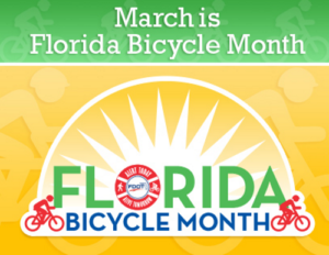 Florida bicycle month logo