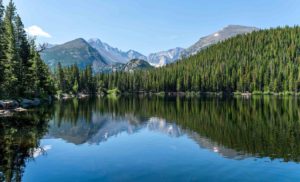 Lake set in the mountains