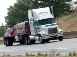 Truck on highway