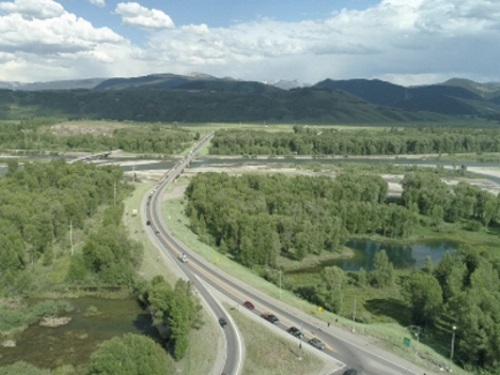 Highway in Wyoming