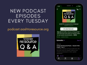 New podcast episodes every Tuesday. Website link is podcast.aasshtoresources.org.